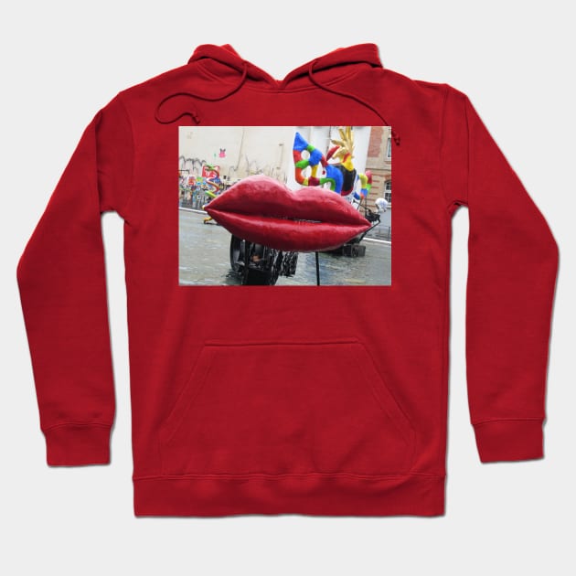 Paris Place Igor Stravinsky Fountain Hoodie by BlackBeret